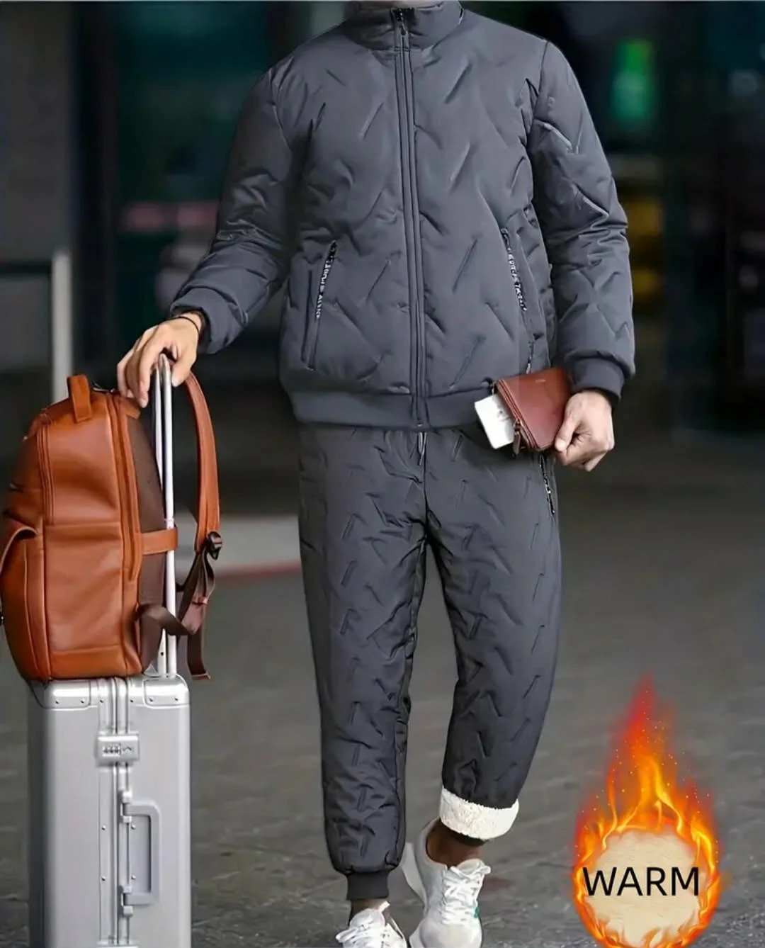 Quilted Winter Tracksuit Set 2pc - photo 4