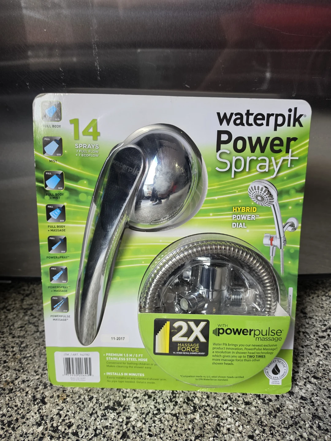 Waterpik Power Spray+ Handheld Shower Head - photo 2