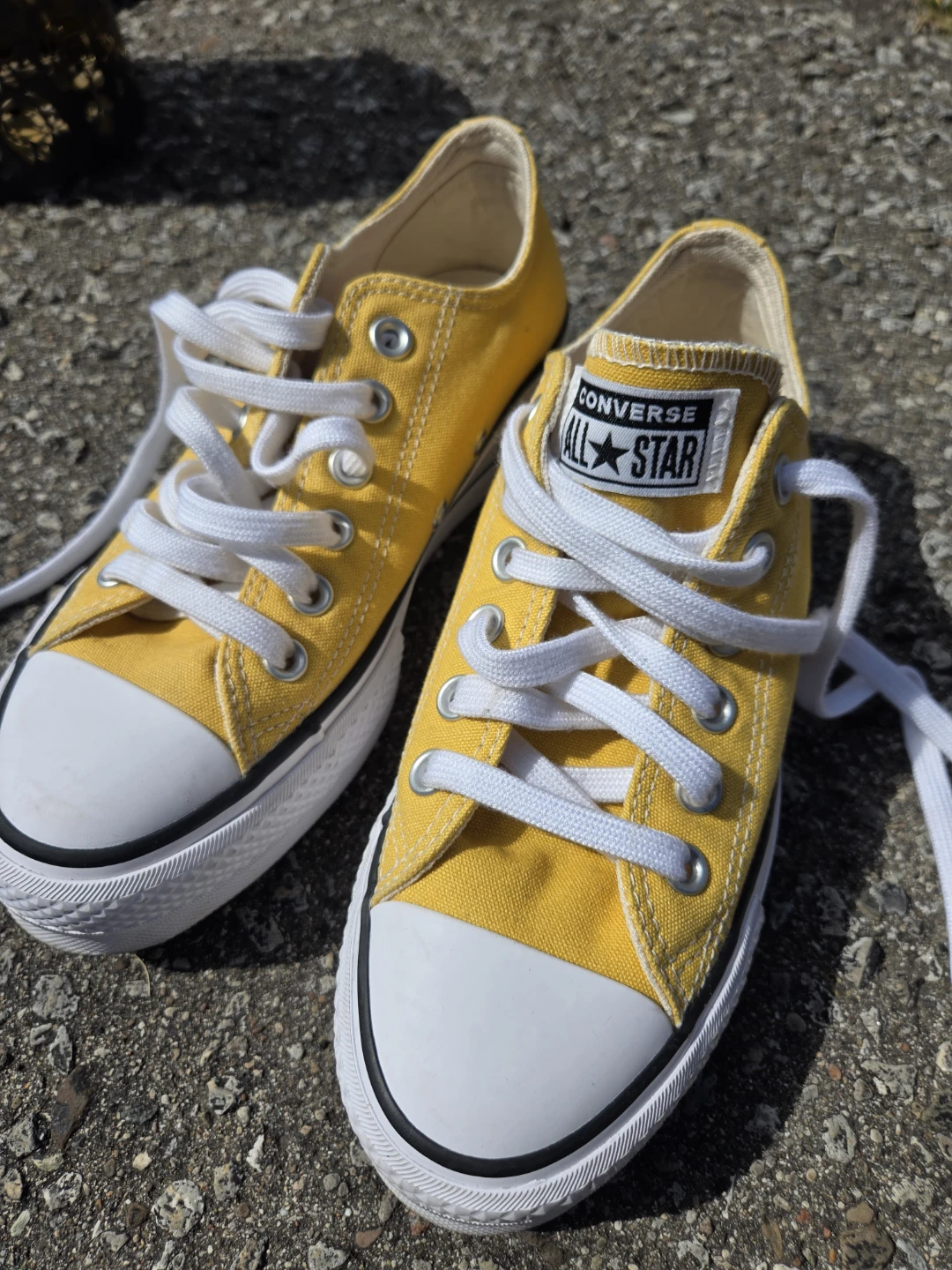 Converse All Star Platform Sneakers Yellow