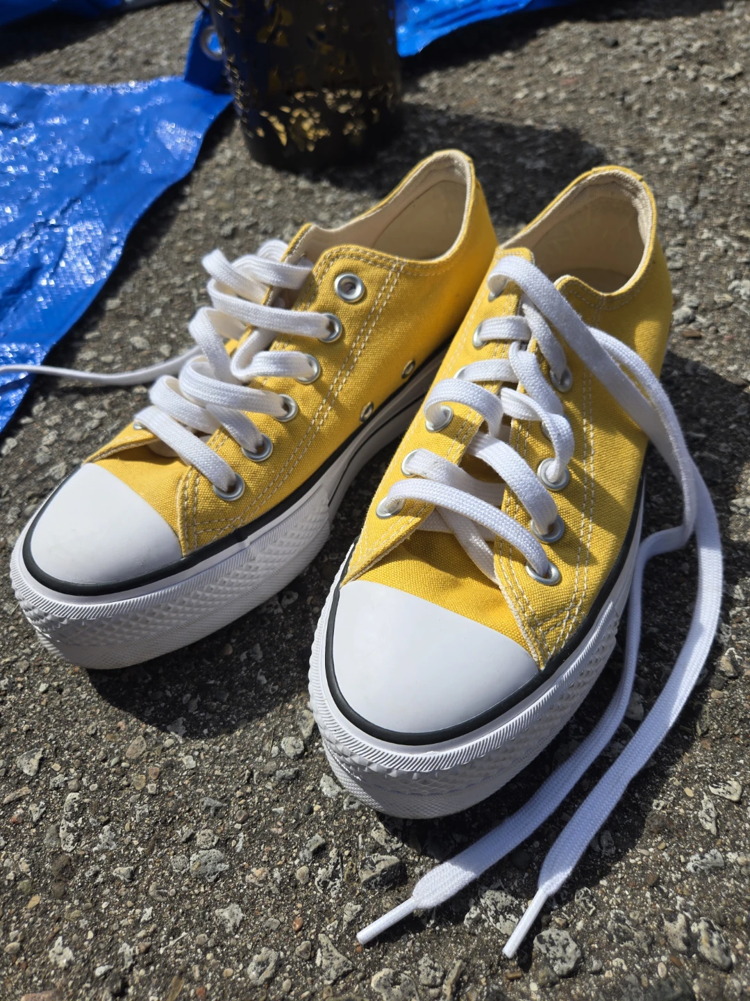 Converse All Star Platform Sneakers Yellow - photo 3