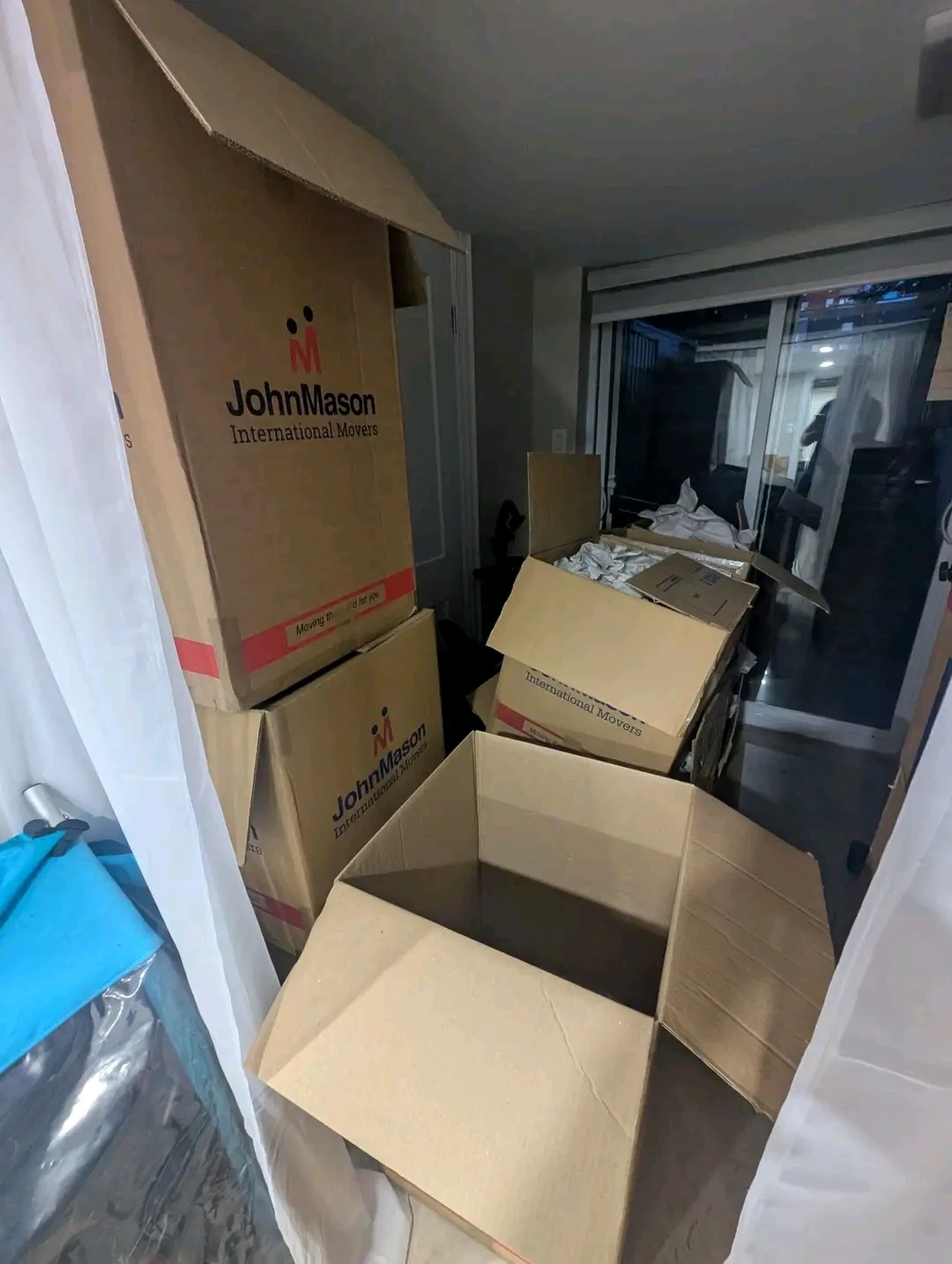 Free moving boxes, big and solid from professional movers