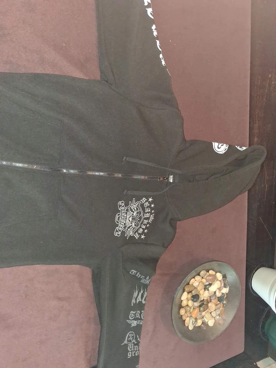 Rebel Minds Stay High Zip-Up Hoodie Black - photo 2