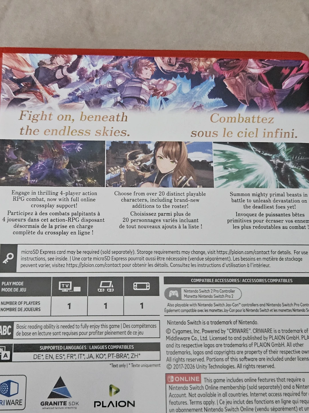 Granblue Fantasy Relink: Endless Ragnarok for Nintendo Switch 2 - photo 2