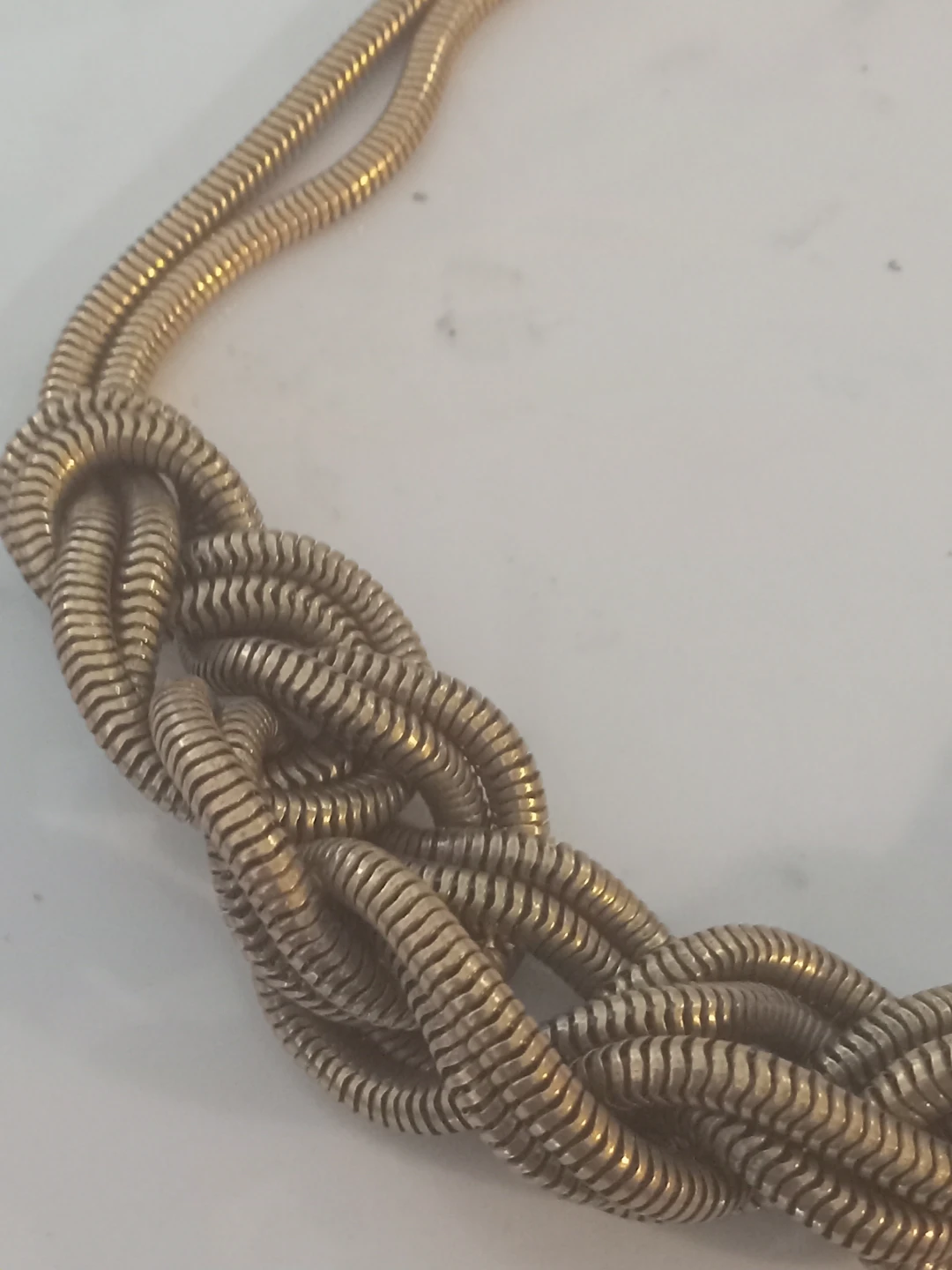J.Crew Gold Tone Braided Chain Necklace - photo 2