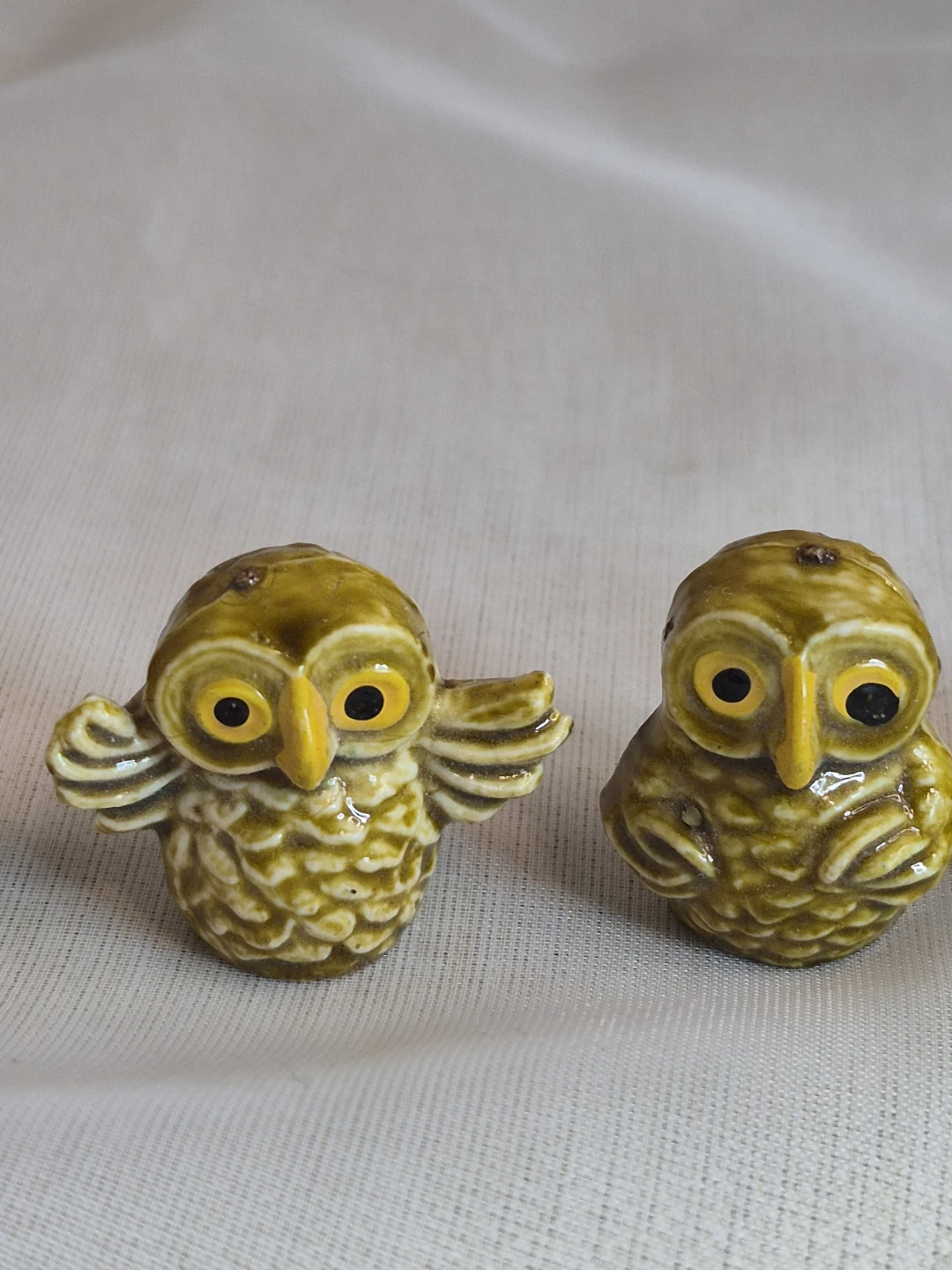 Set of 5 Vintage Tiny 1" Solid Hard Plastic Resin Owls - photo 5