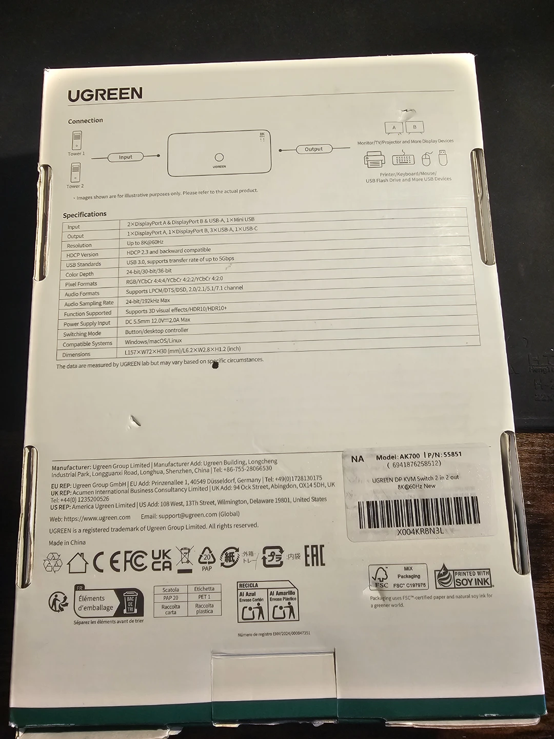 UGREEN 8K@60Hz HDMI KVM Switch - photo 3