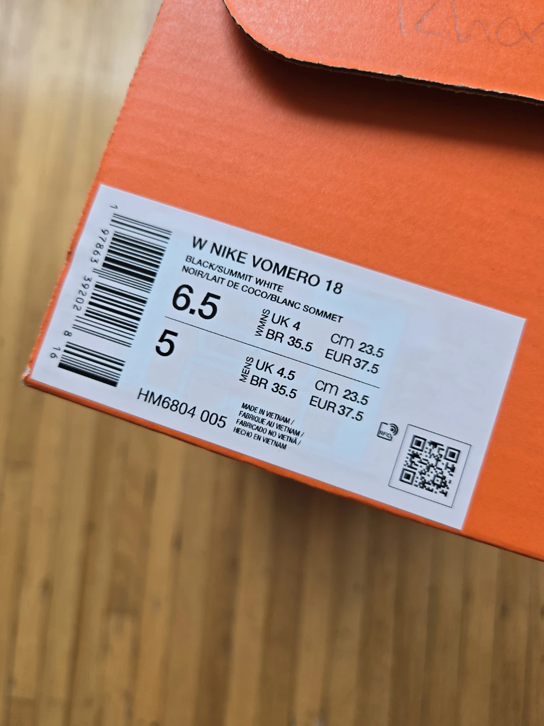 Nike W Zoom Vomero 18 Running Shoes - Black/Summit White - photo 5