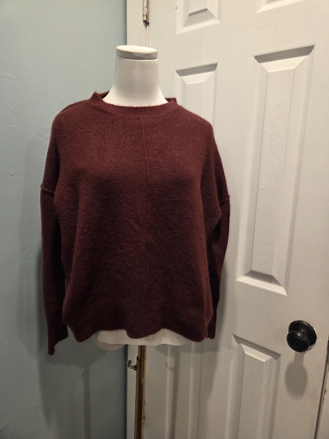 The Work Shop Burgundy Sweater