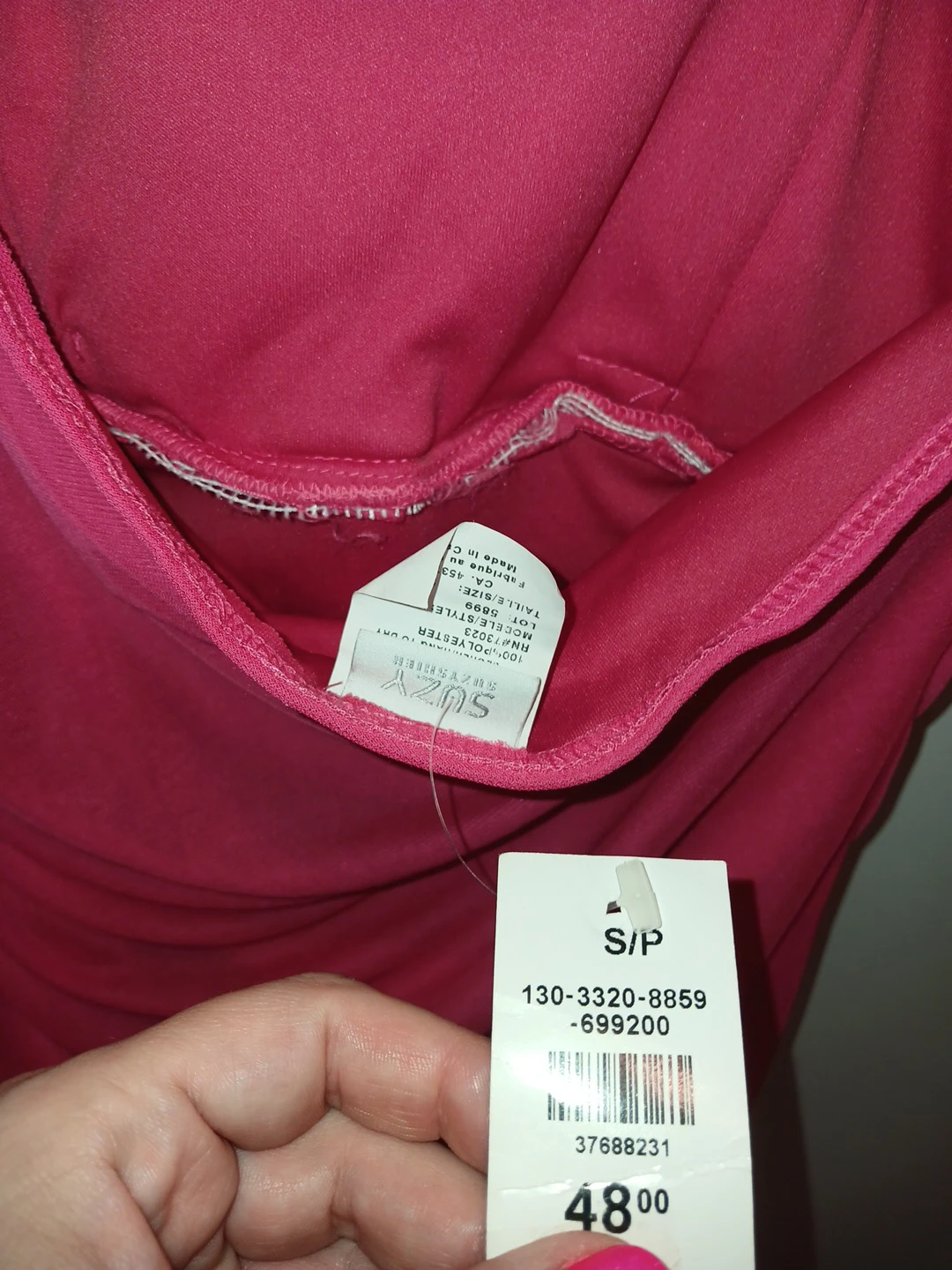 NWT Hot pink halter party dress NEW 🏈 - photo 3