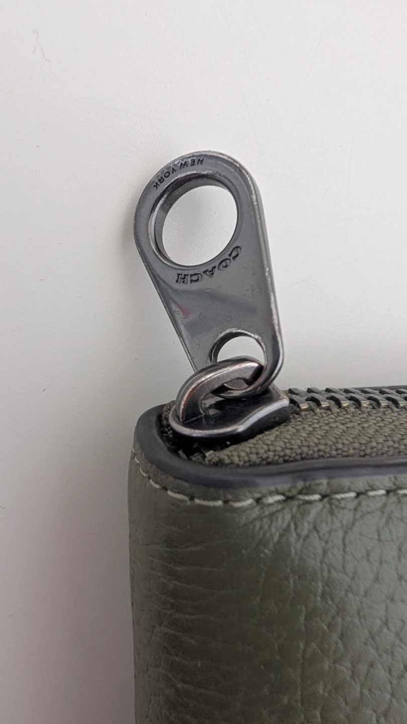 Coach Olive Green Zip-Around Wallet - photo 3