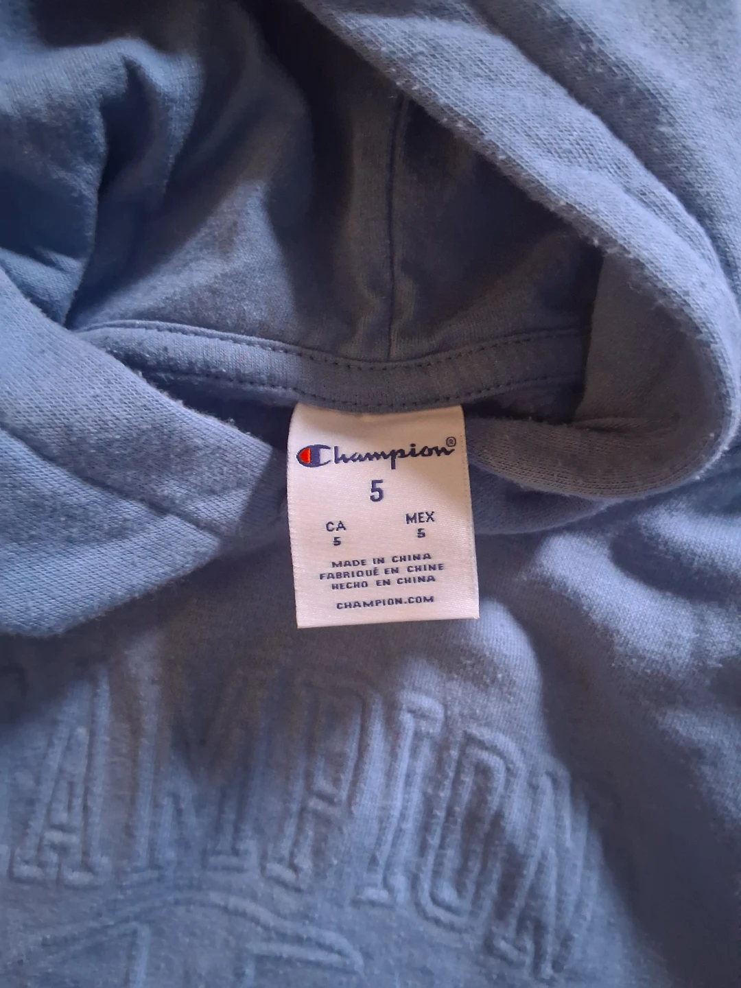 Kids size 5 pullover champion hoodie - photo 2