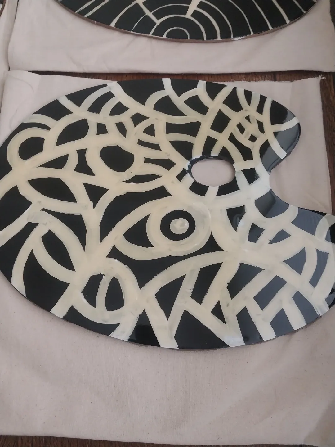 Set of 5 Artistic Palette Wall Decor