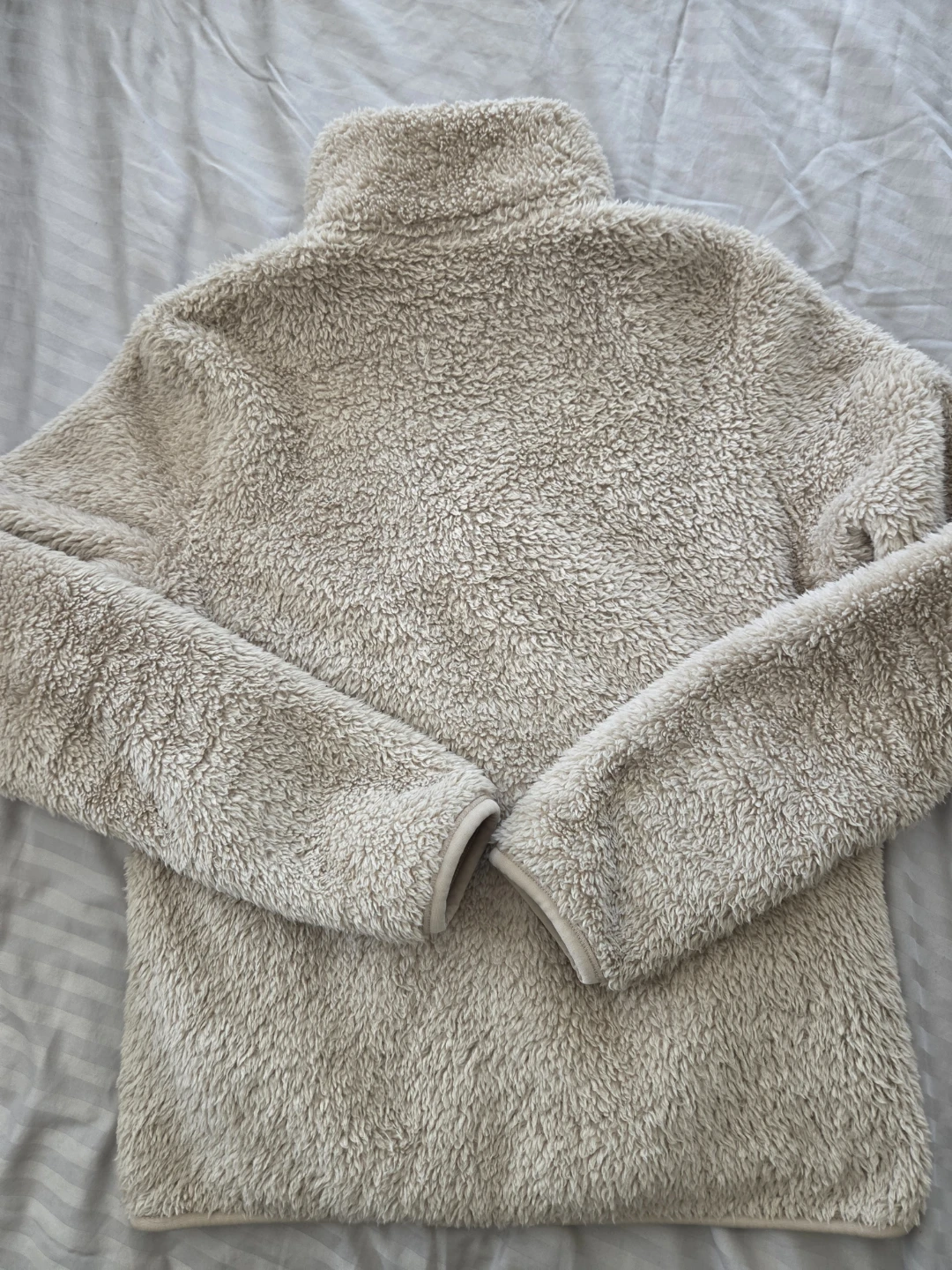 Uniqlo Beige Fleece Full-Zip Jacket - photo 4