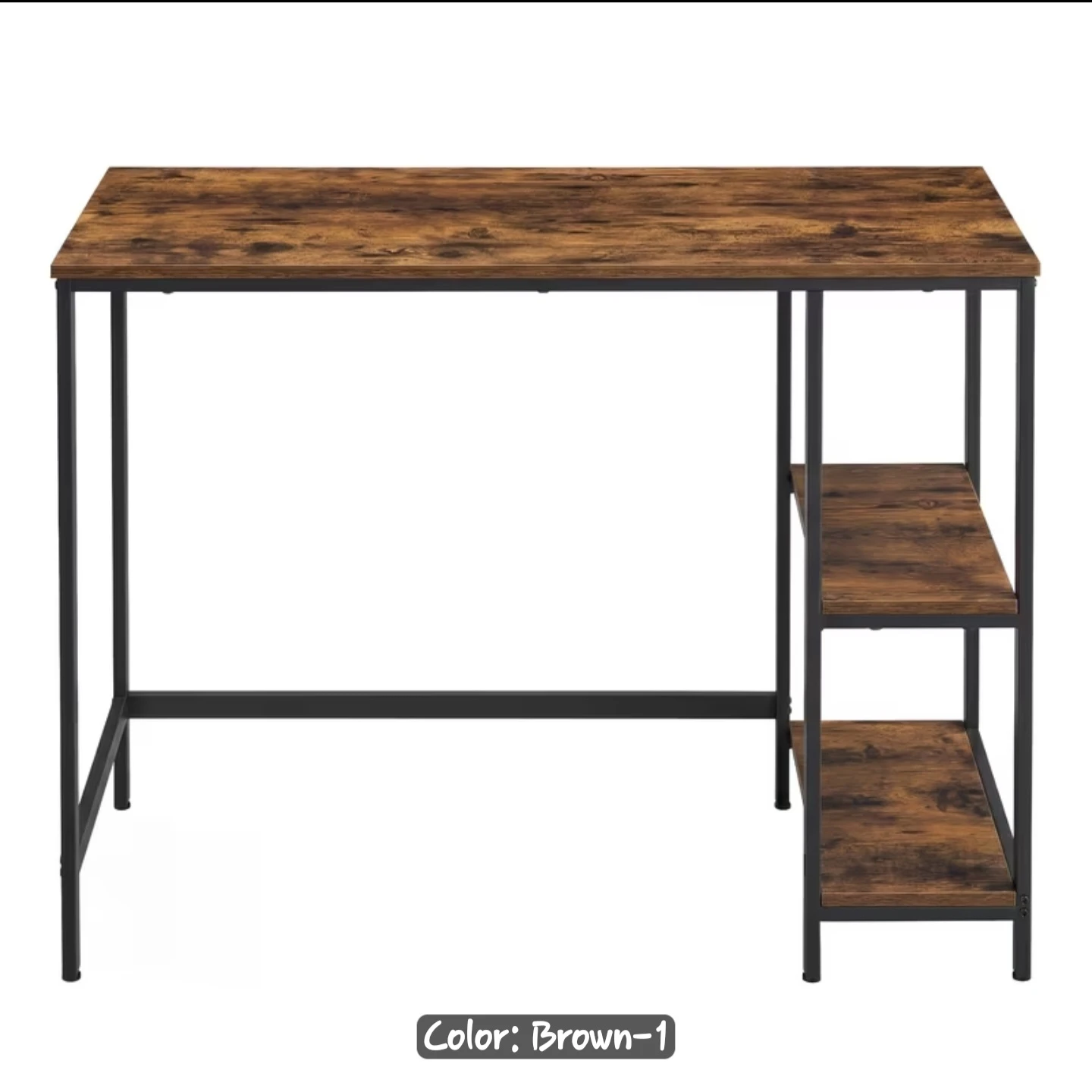 🏈Industrial Style Computer Desk with Shelves - photo 2