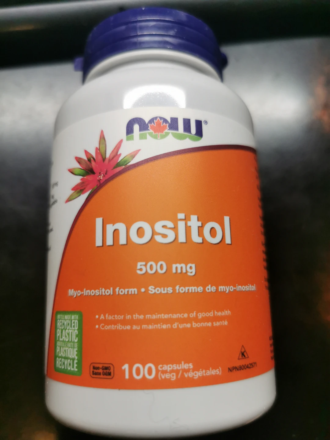 NOW Inositol 500mg 100 Capsules