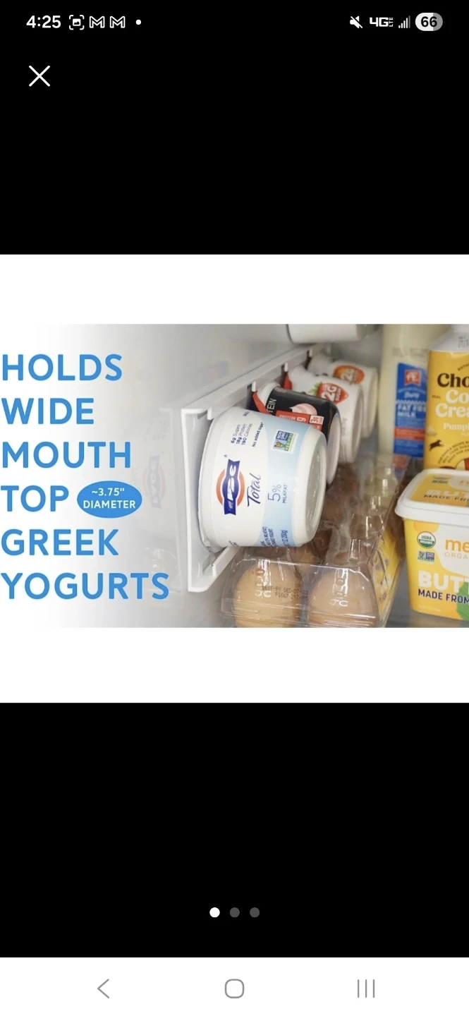 Fridge Organizer Holder for Yogurt Cups