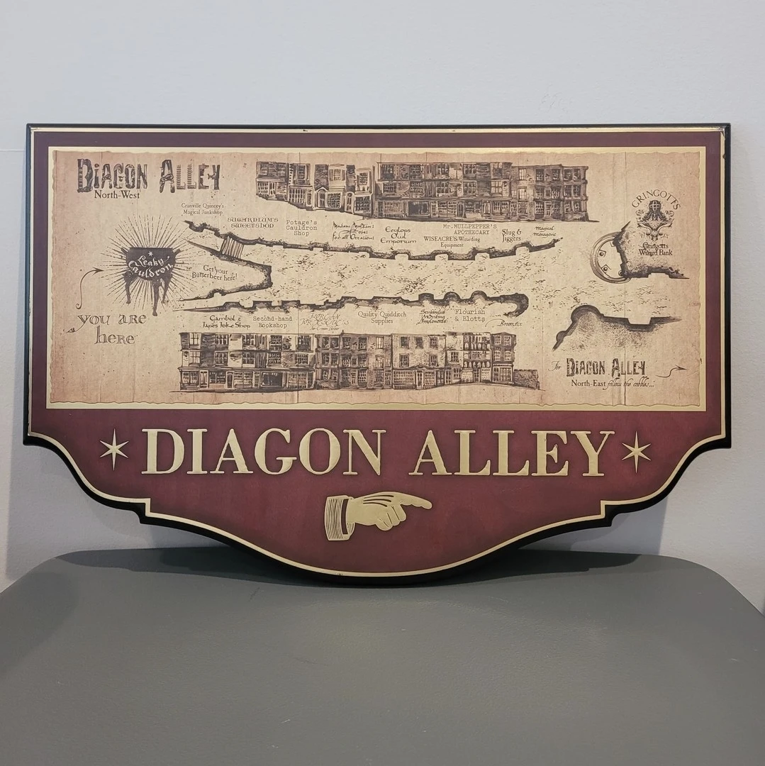 Harry Potter Diagon Alley Wall Plaque The Noble Collection