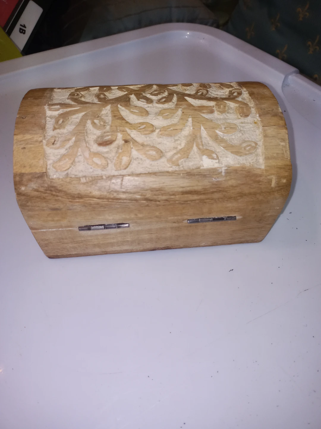 Carved Wooden Box - photo 4