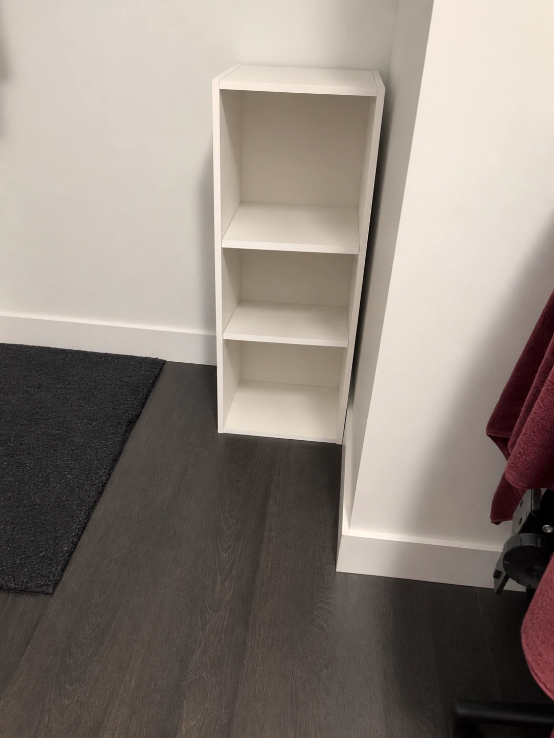 White 3-Shelf Bookcase