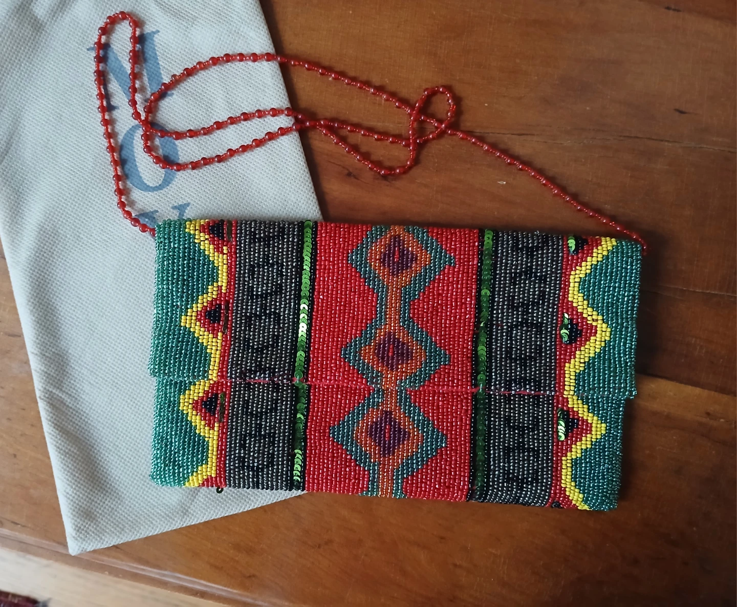 Moyna Beaded Clutch Handbag - photo 2