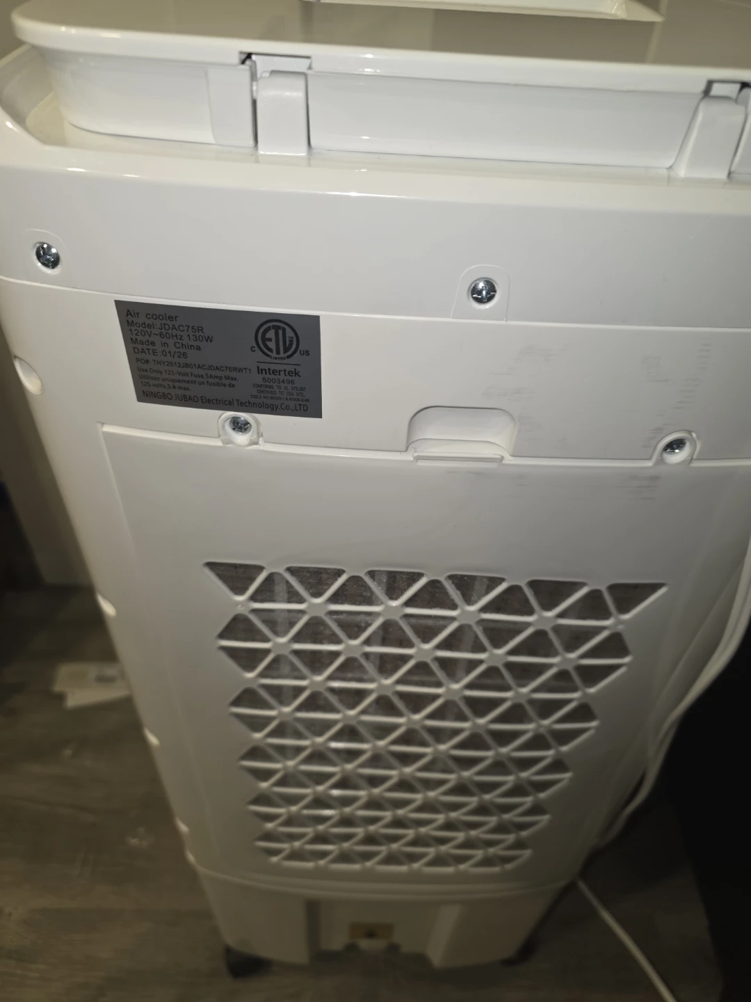 Ningbo Jubao Air Cooler Model JDAC75R - photo 3