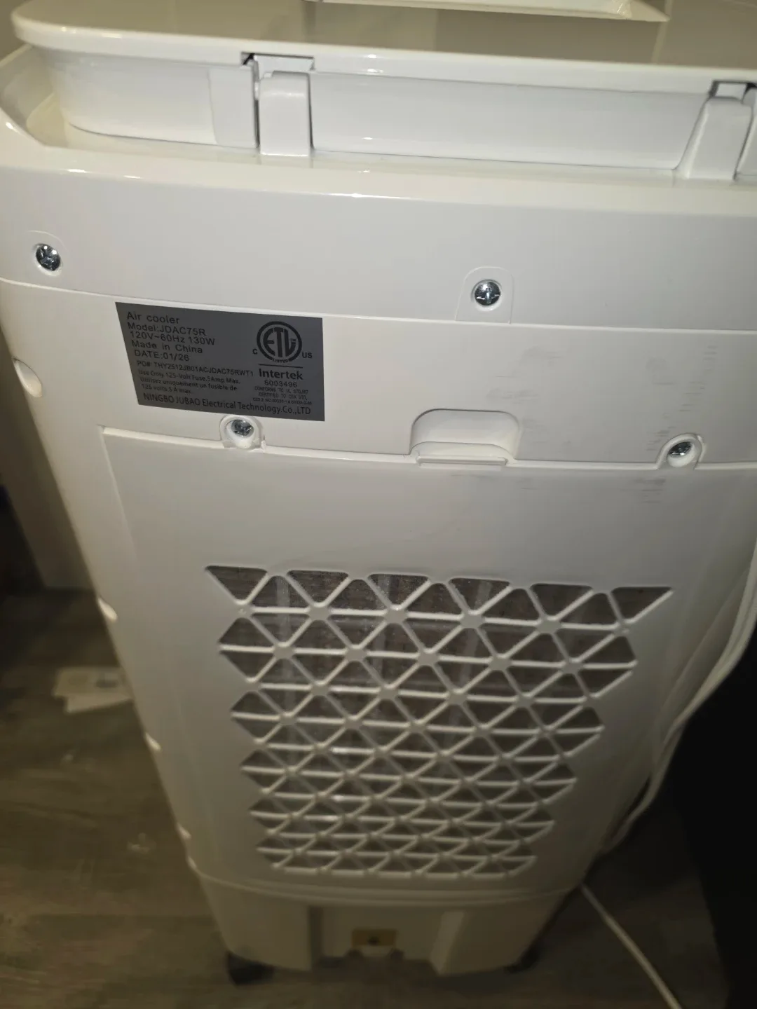Ningbo Jubao Air Cooler Model JDAC75R - photo 3