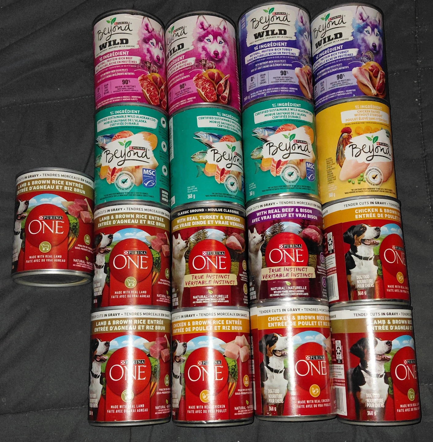 17 Cans of Various Wet Dog Food - Unexpired
