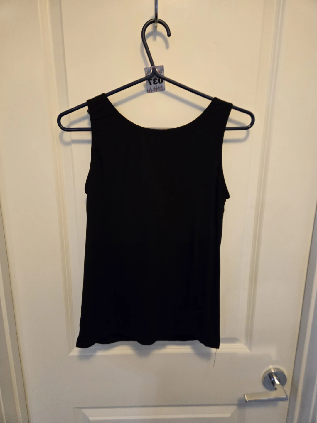 XL Black Tank Top with Built-in Bra