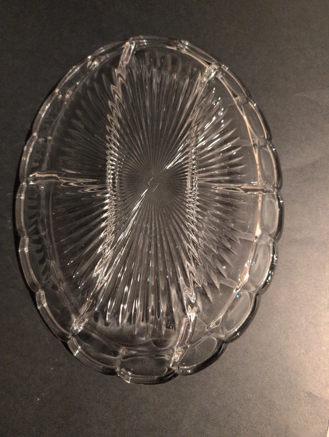 Vintage Old Williamsburg, AH Heisey Divided Serving platter - photo 2