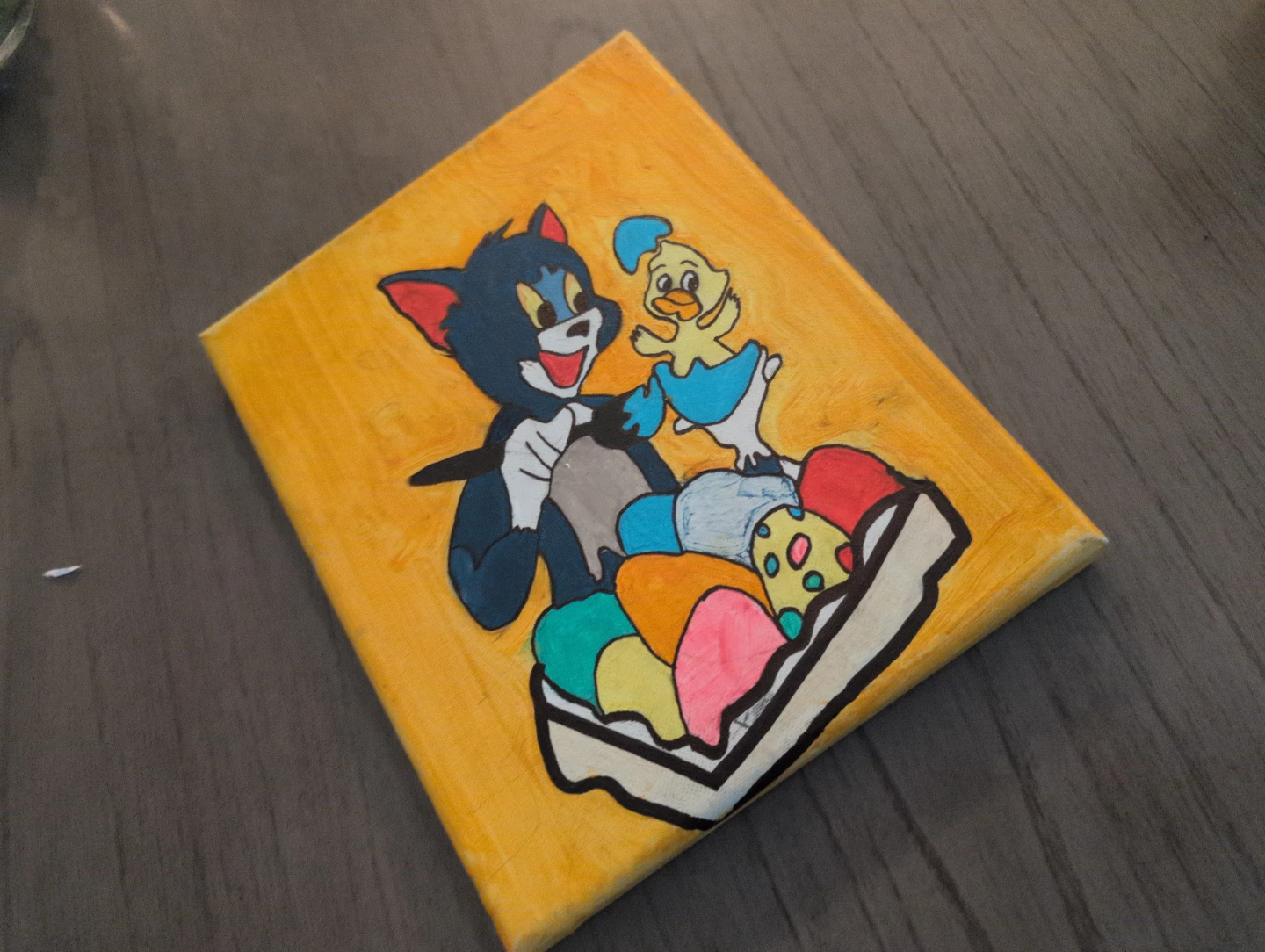 Hand-painted Tom and Jerry Canvas - photo 3