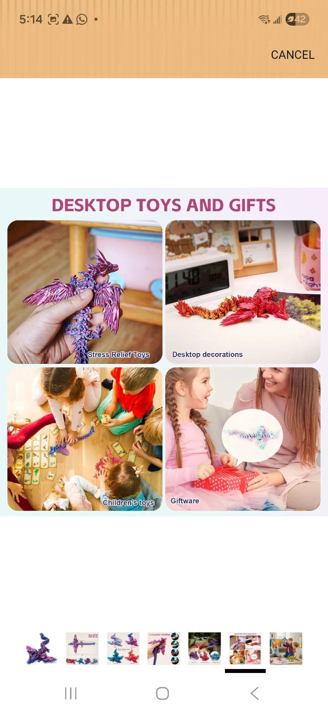 Flexible Articulated Dragons - Set of 4 - photo 4