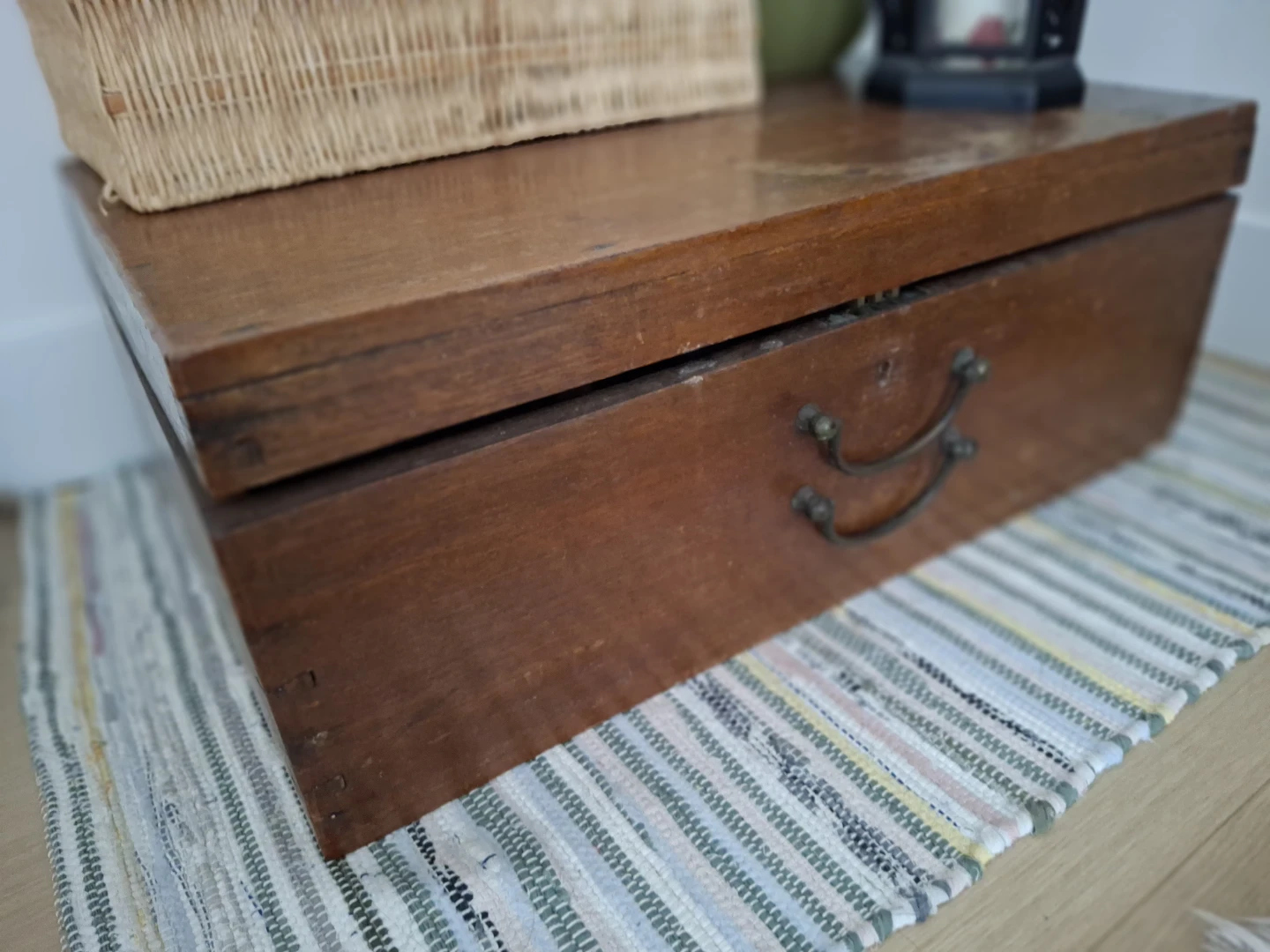 Vintage Wooden Storage Box - photo 3