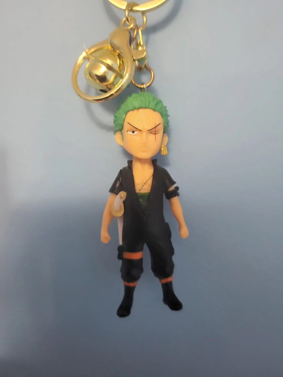 One Piece Zoro Keychain with Bell