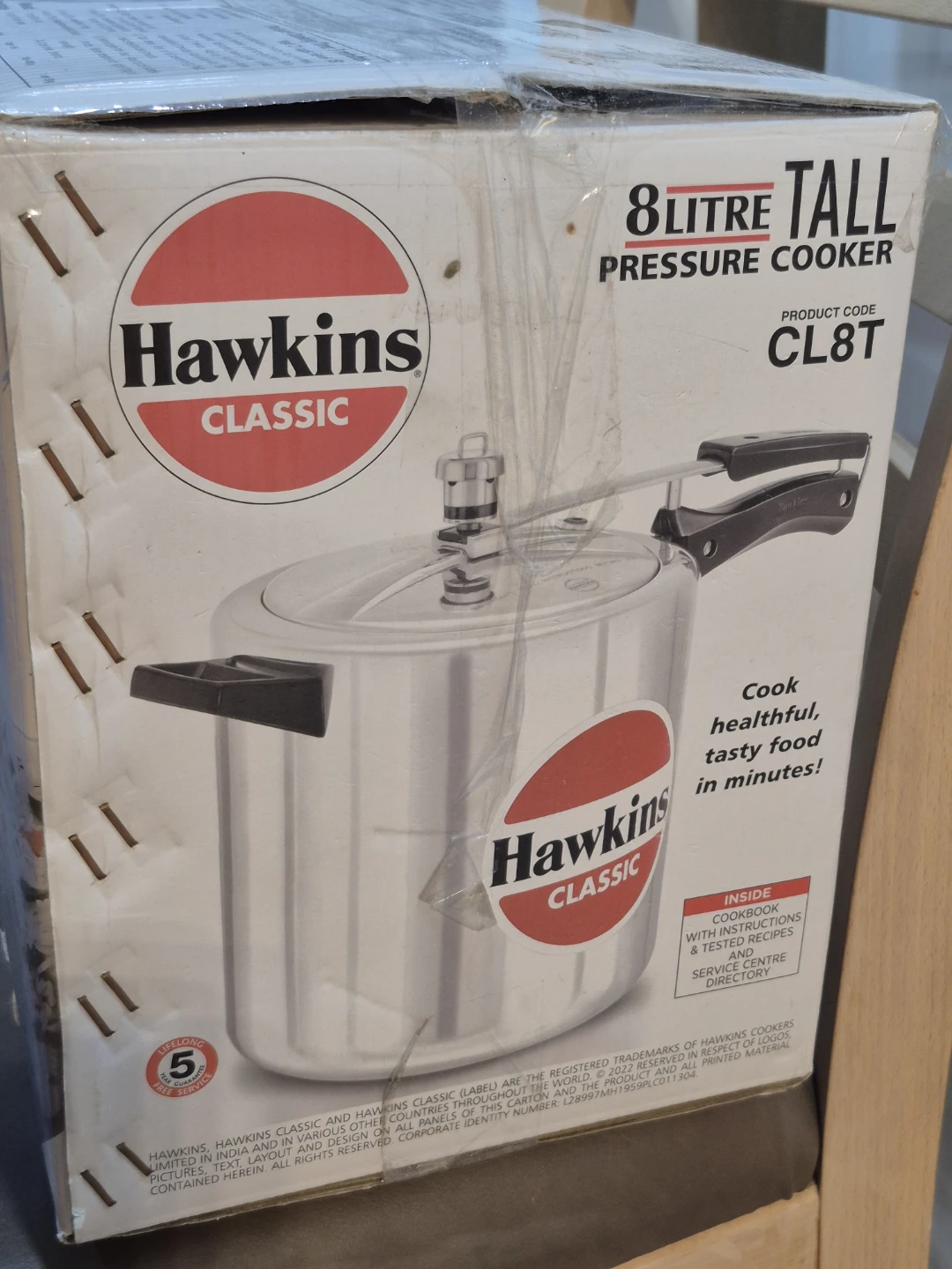 Hawkins Classic 8 Litre Tall Pressure Cooker - photo 3