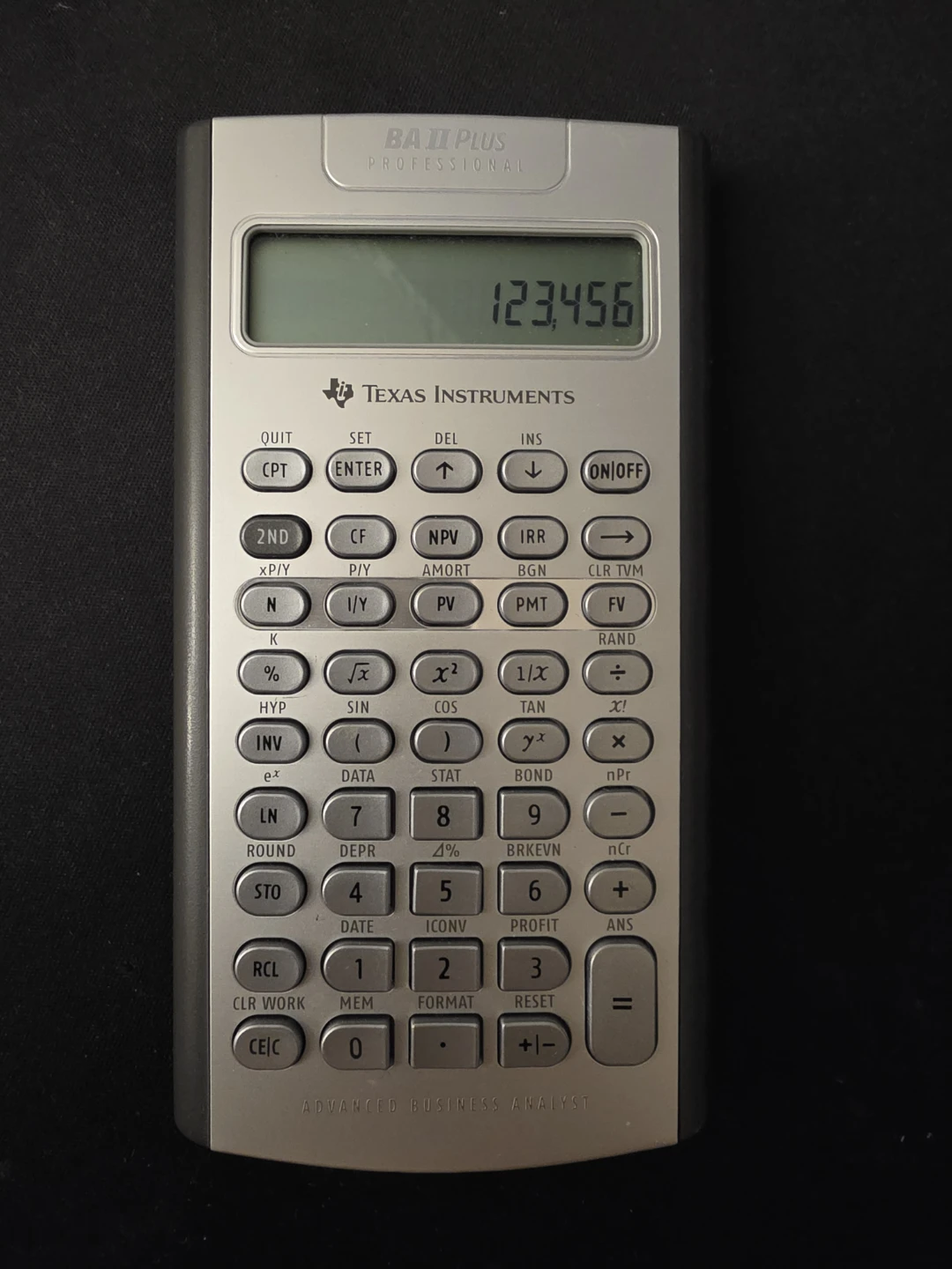 Texas Instruments BA II Plus Professional Calculator - photo 2