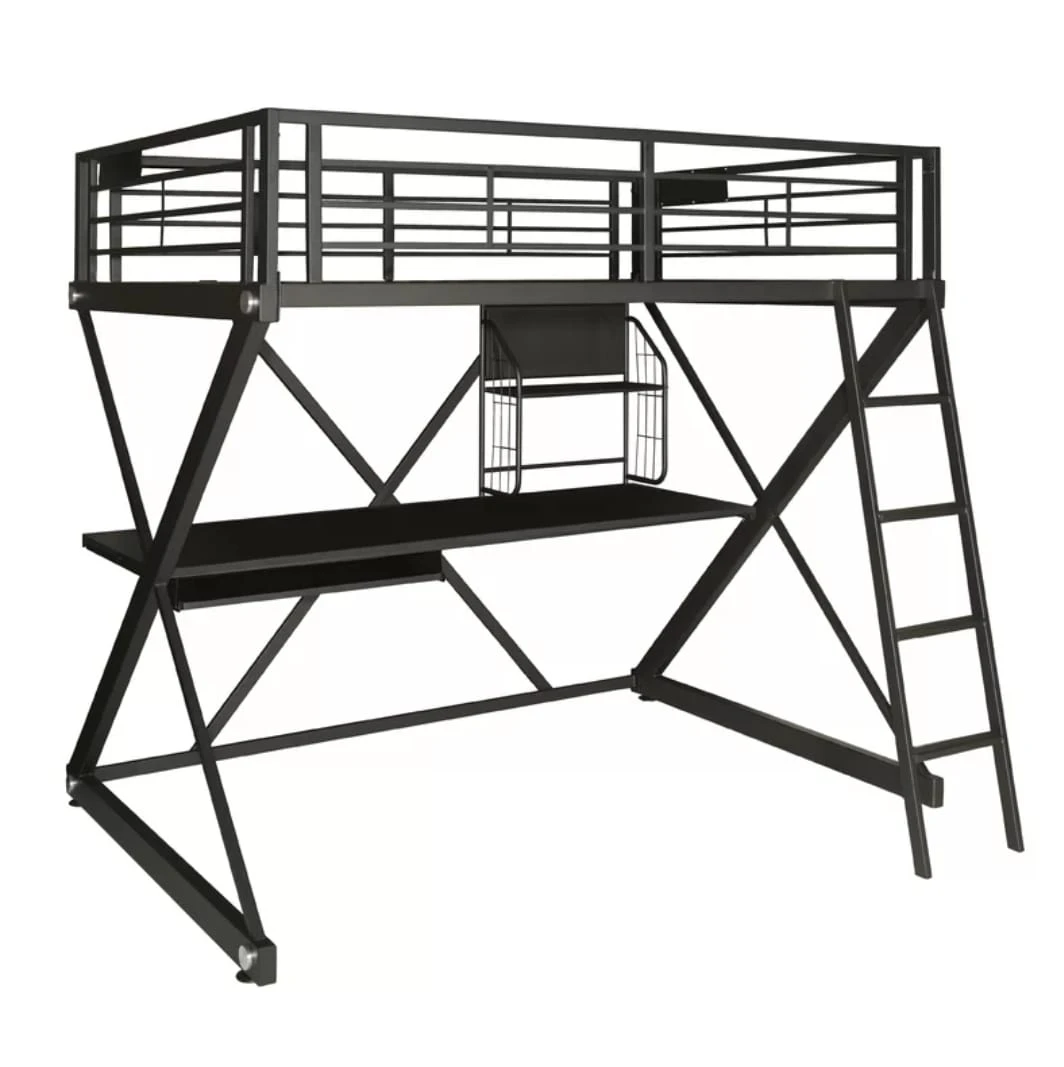 Metal Bunk bed with a desk included - photo 5