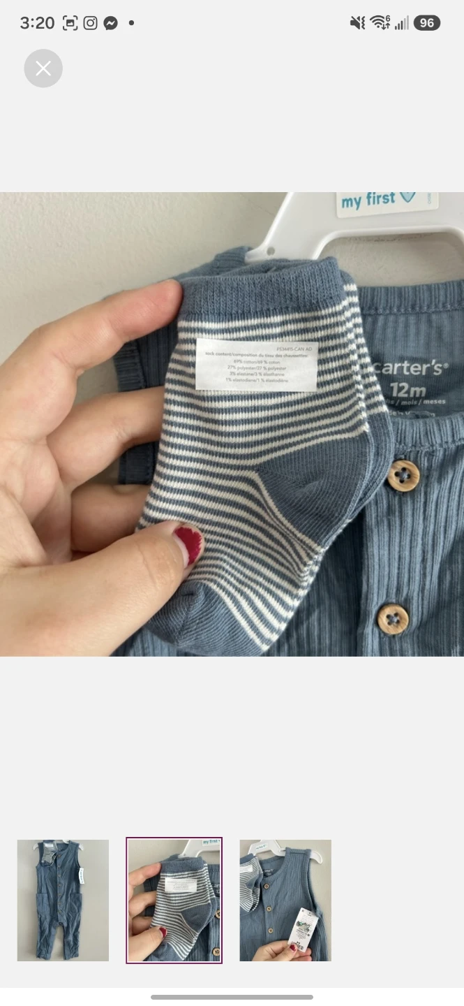 Carter's baby sleeper and socks set - photo 2
