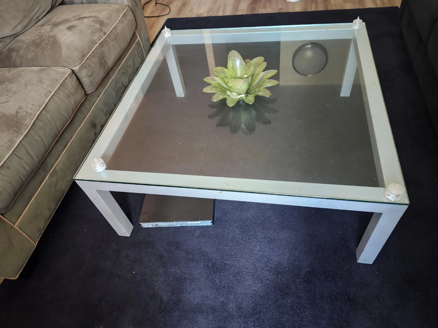 Square Glass Coffee Table - photo 2