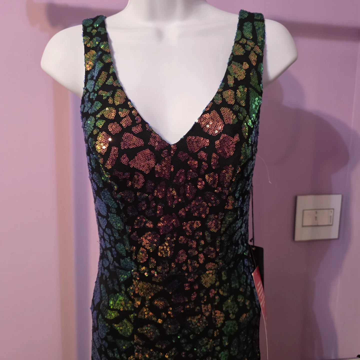 Juniors City Triangles Sequin Maxi Dress  size 1 - photo 3