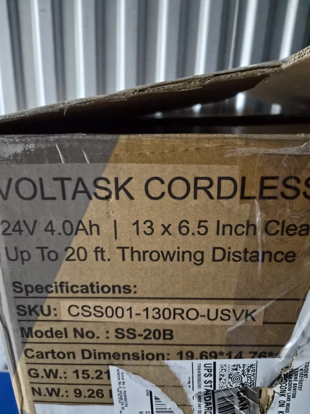 Voltask 24V Cordless Snow Shovel - photo 3