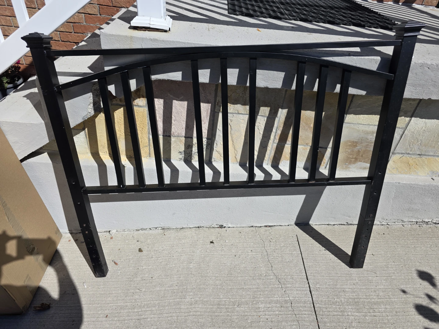 Black Metal Headboard