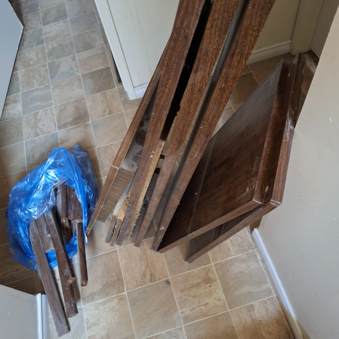 Disassembled plyWood  cabinet Components - photo 2