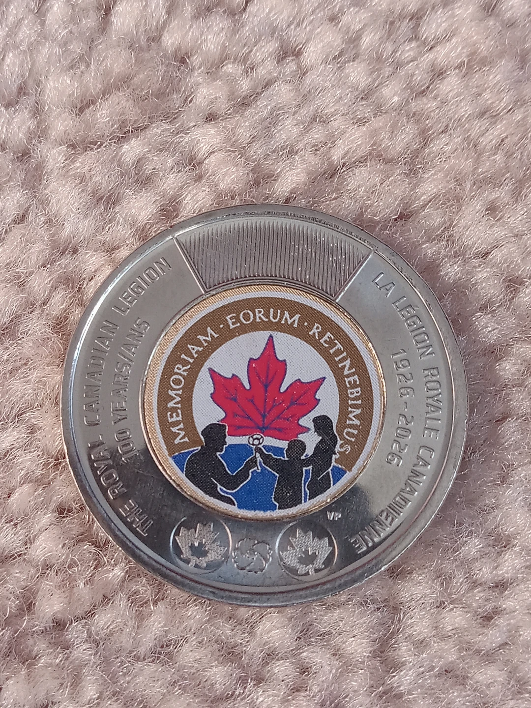 Royal Canadian Legion 100 Years Commemorative Coin