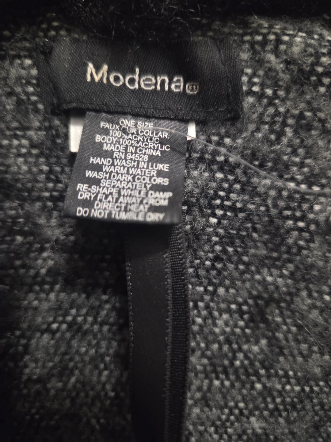 Modena Faux Fur Collar Poncho - photo 2