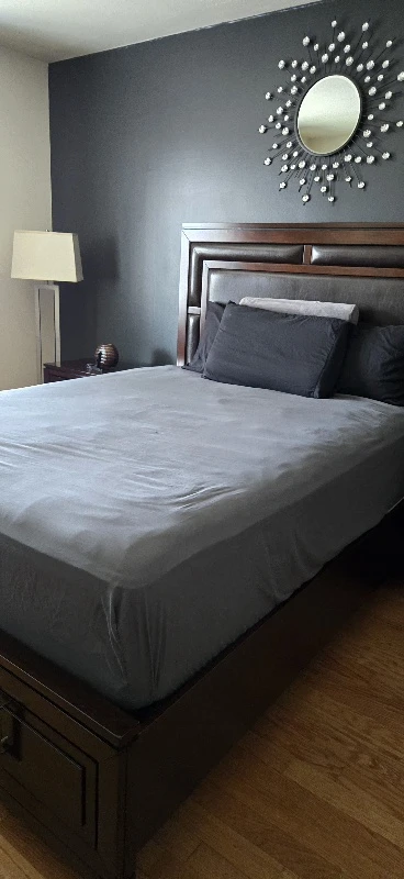 Dark Wood Bedroom Furniture Set in Queens, NY