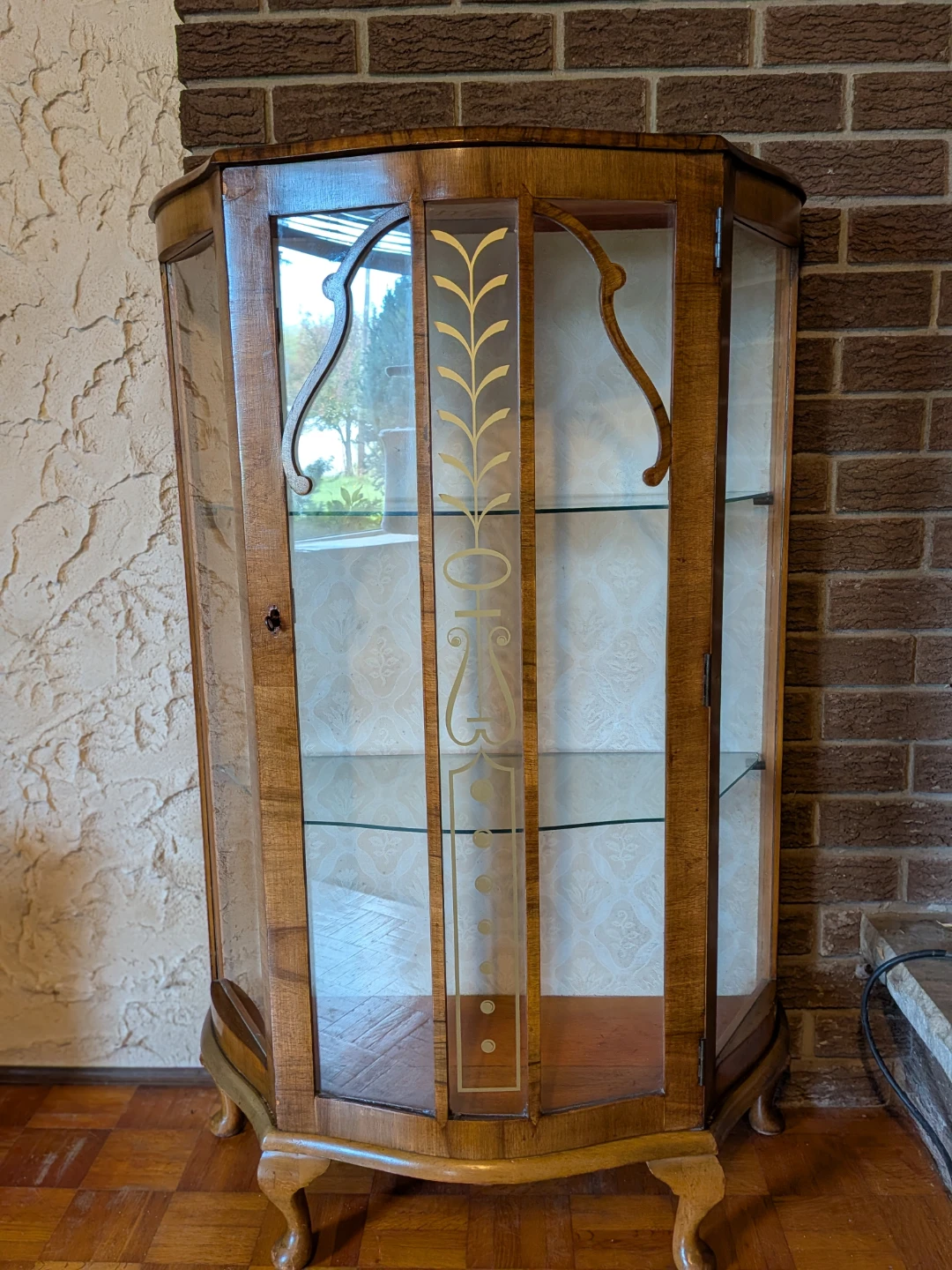 Vintage Wooden Curio Cabinet - photo 2