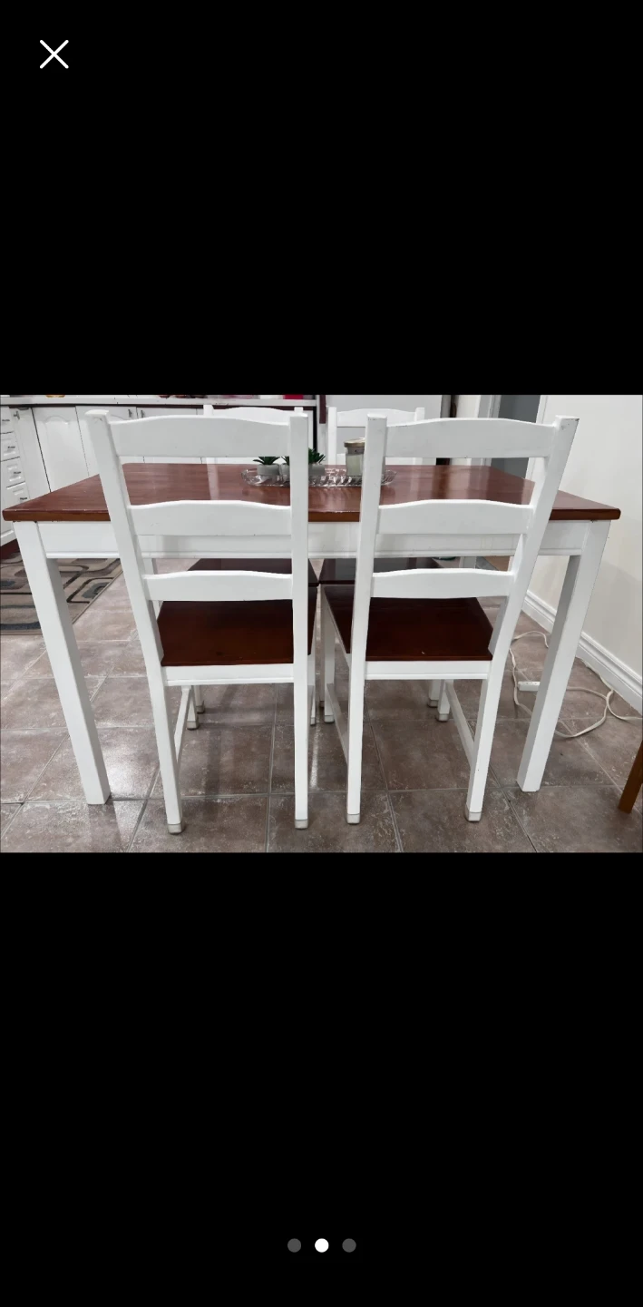 Dining table and 4 chairs - photo 2