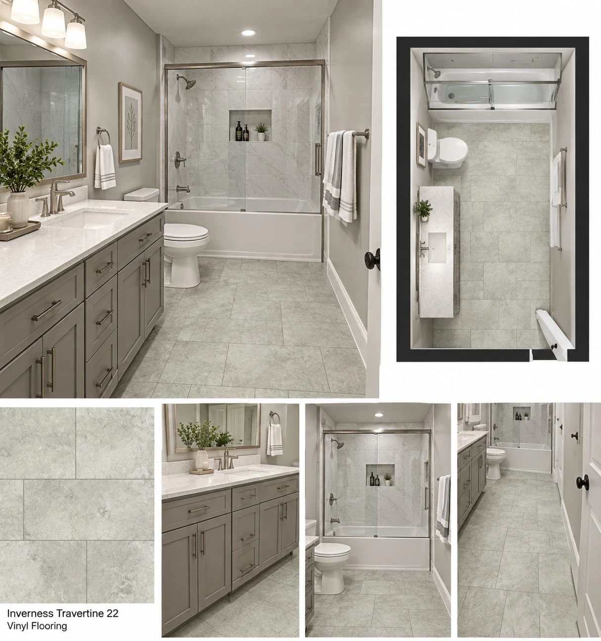 Lifeproof Inverness Travertine Vinyl Flooring