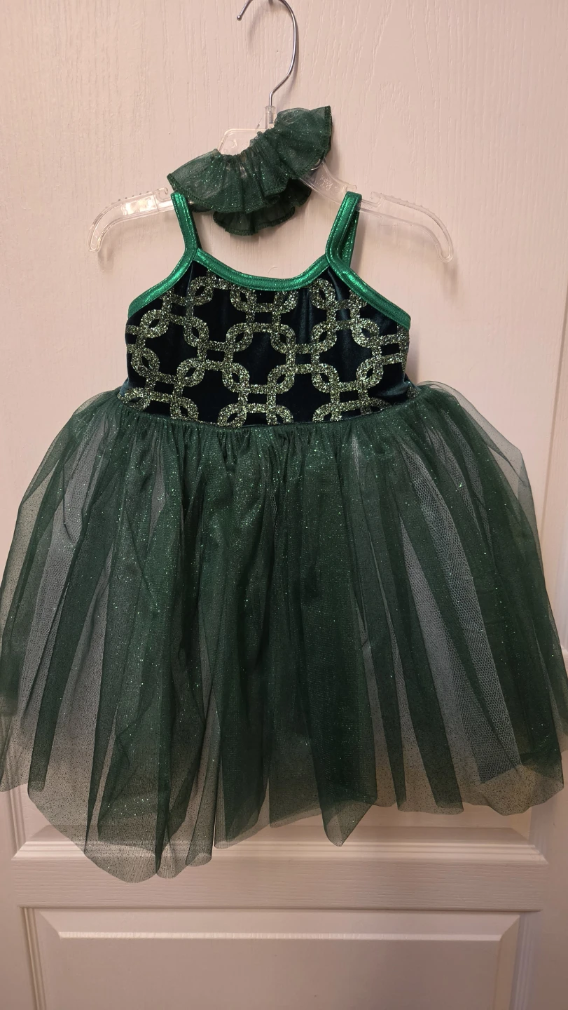 Jazzamatazz Green Dance Costume Size 6X