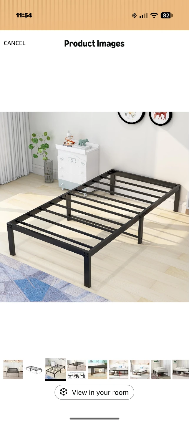 DUMEE Twin Size Metal Bed Frame